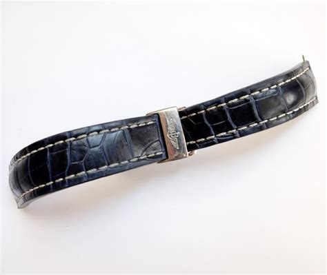 breitling blue crocodile watch strap|breitling watch band sizes.